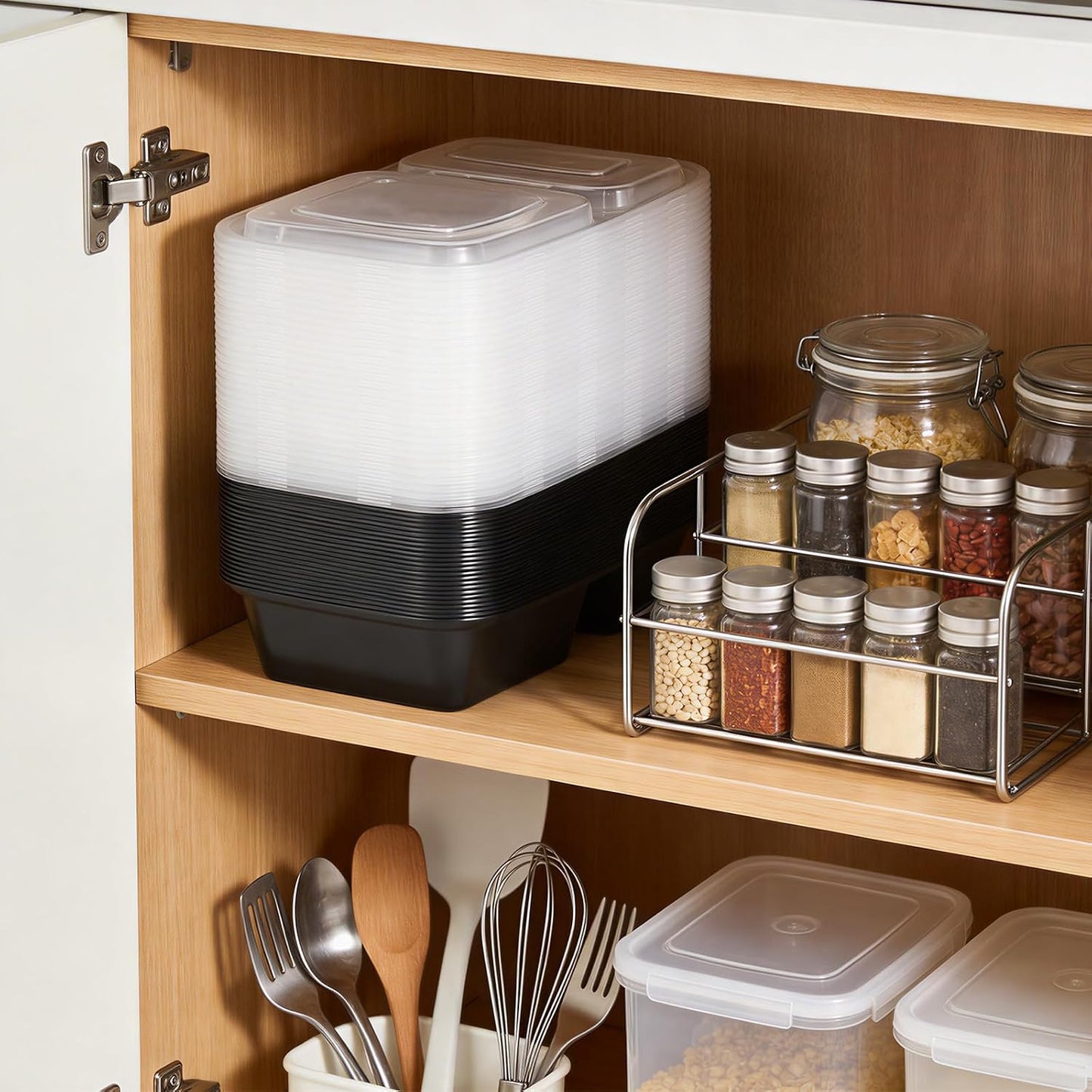 100 Pack 32OZ Meal Prep Containers 2-Compartment Wholesale