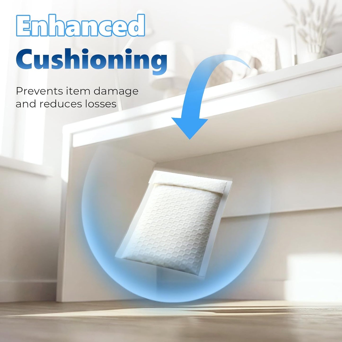 4.76x8 Inch Bubble Mailer | Usable Size 4.76x7"with 1/7" Thickened 800pack