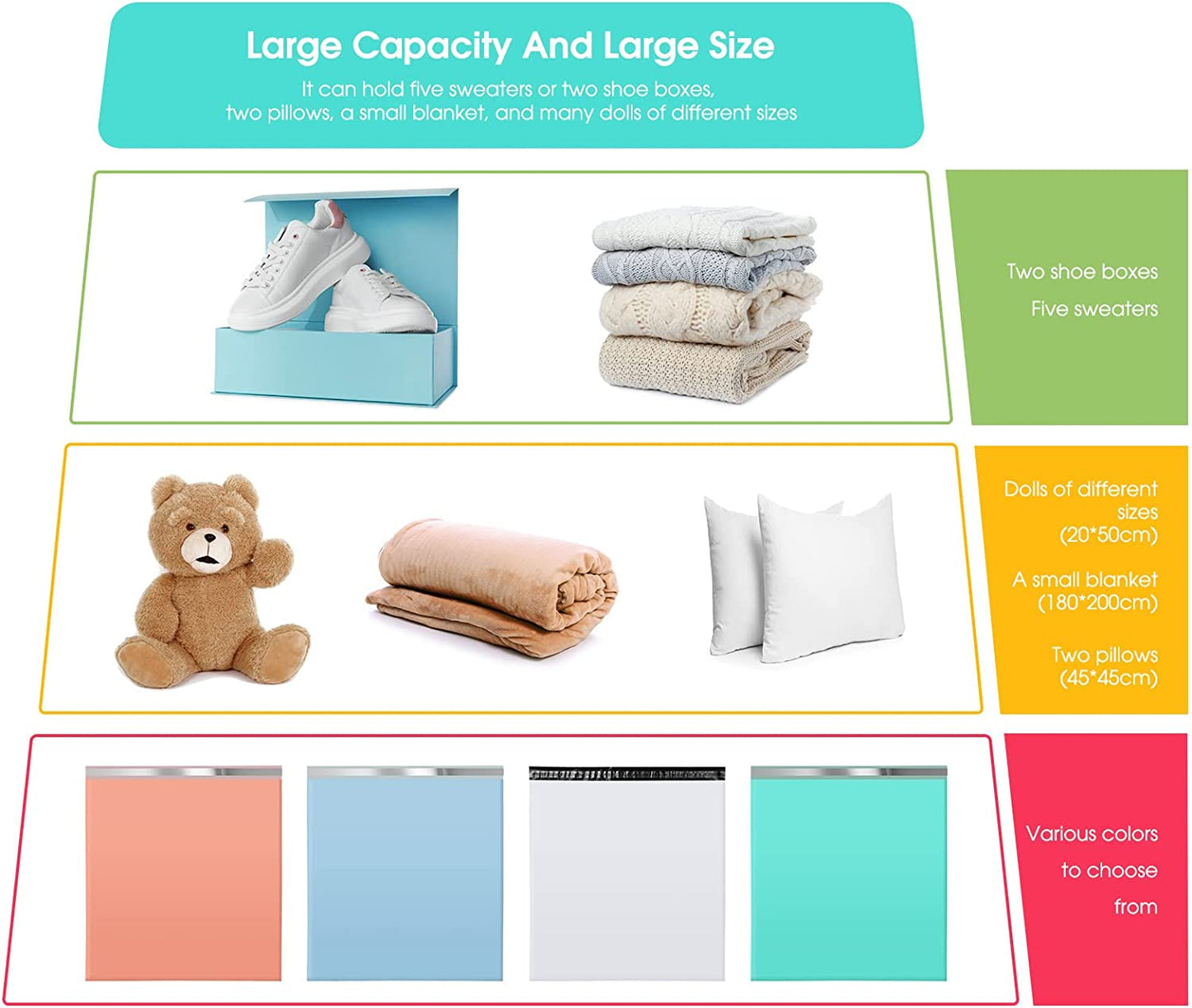 24x24 Poly Mailer Envelope Shipping Bags | Teal
