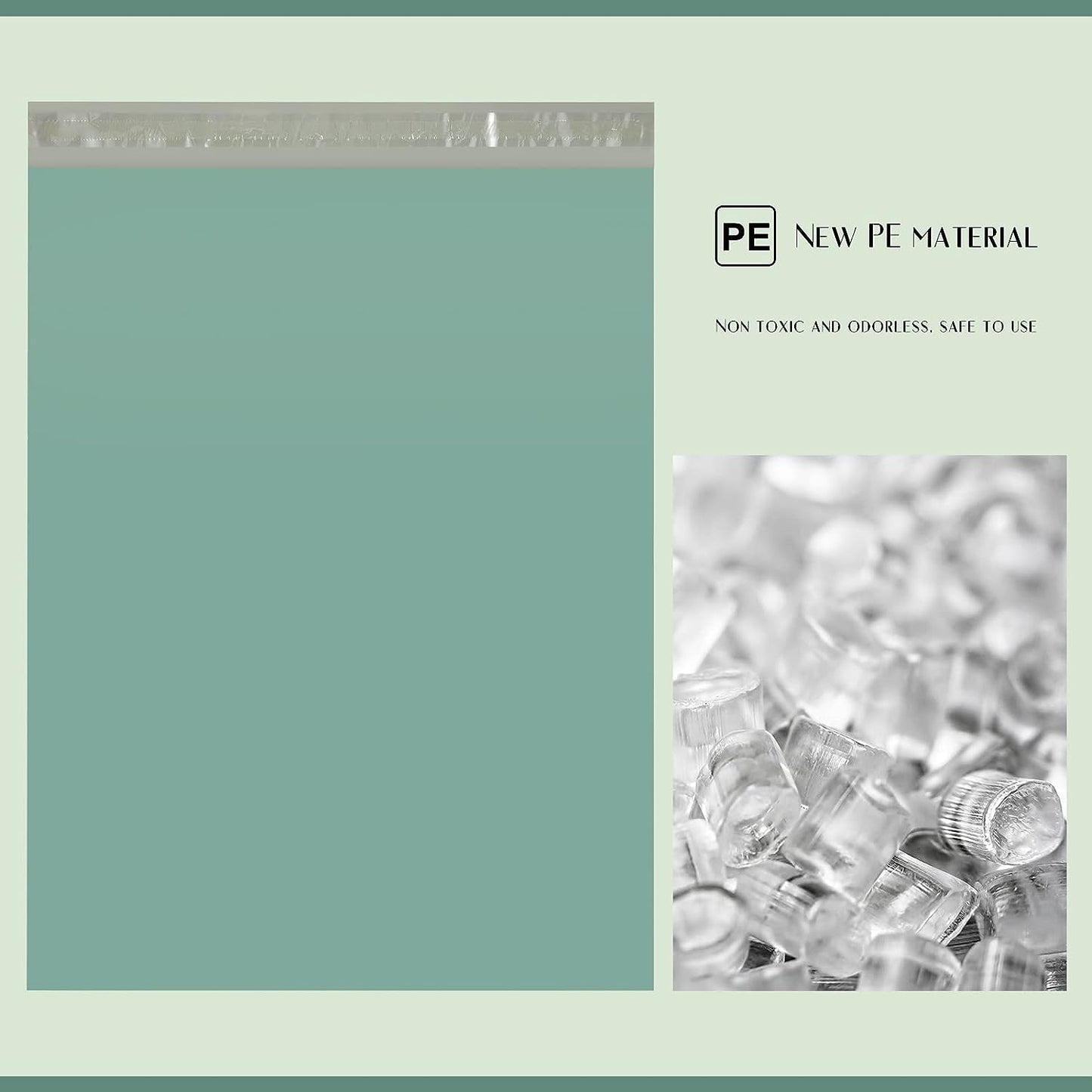 14.5x19 Poly Mailer Envelope Shipping Bags | Grayed Jade Green