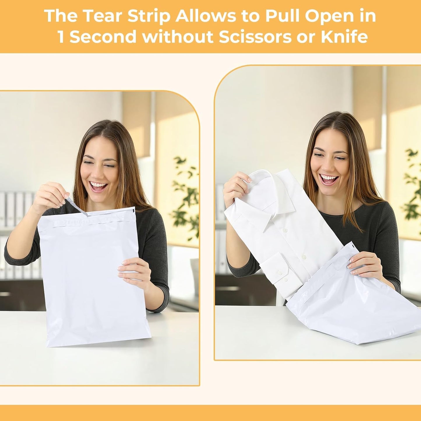 19x24 Inch Poly Mailers with Tear Strip 500pack