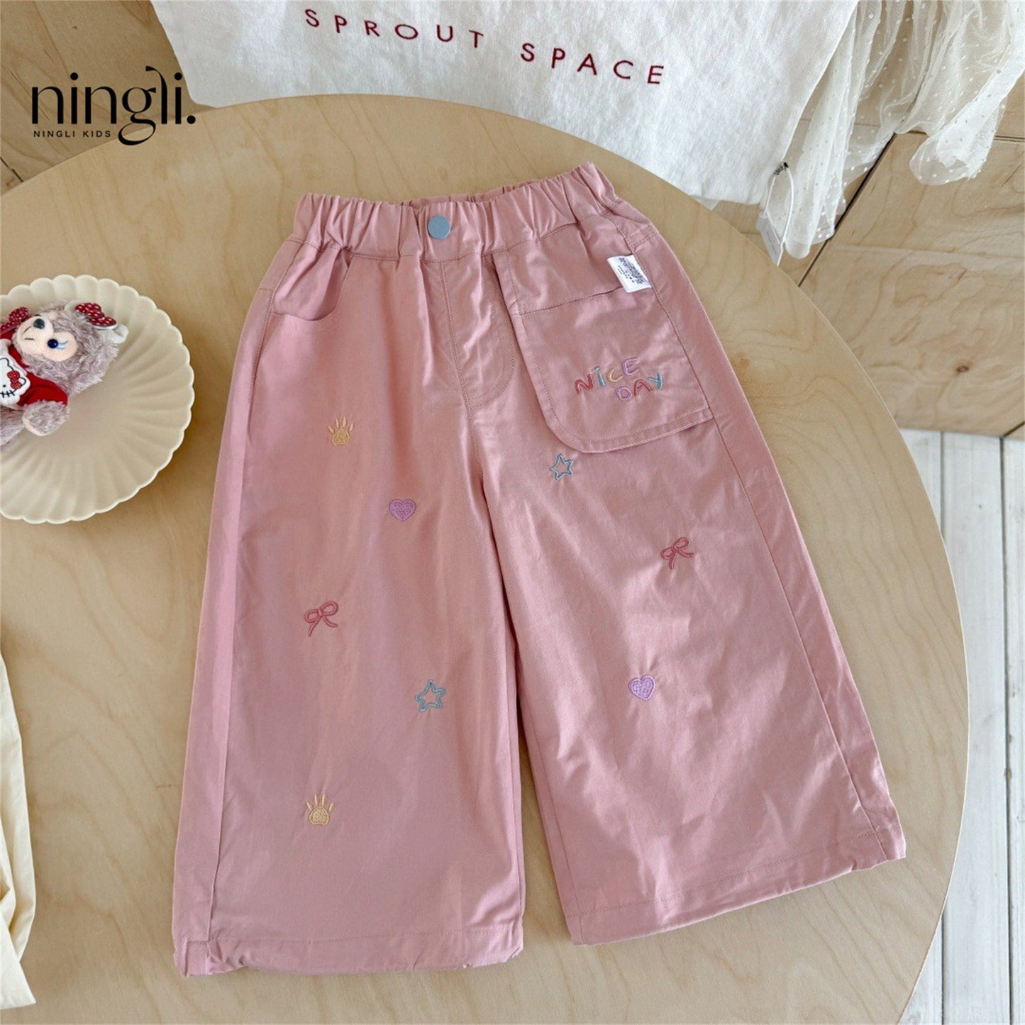 Girls' Workwear Children's Straight-leg Pants Western-style And Fashionable