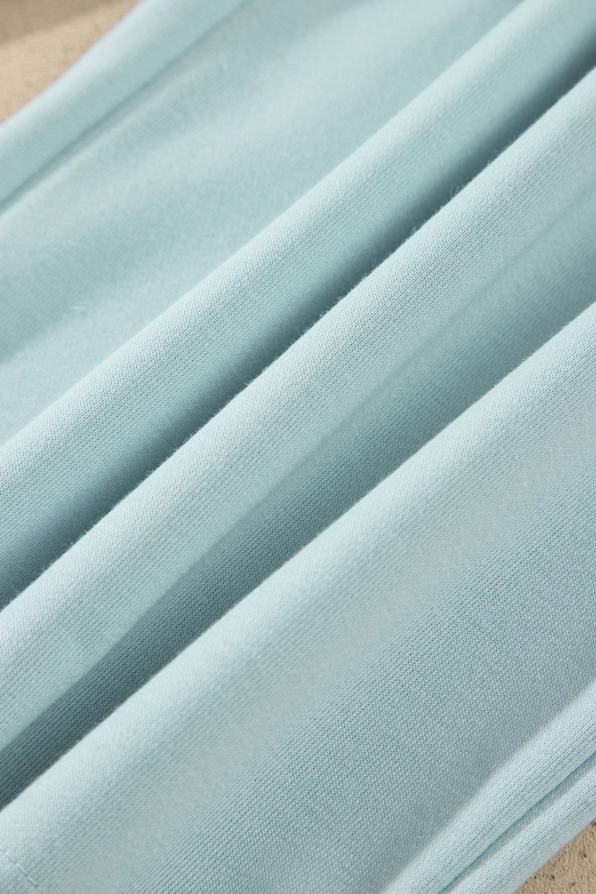 Colorblock Raw Seam Drawstring Wide Leg Pants