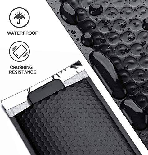 6x10 Bubble Mailer  #0 | Usable Size 6x9"| Black