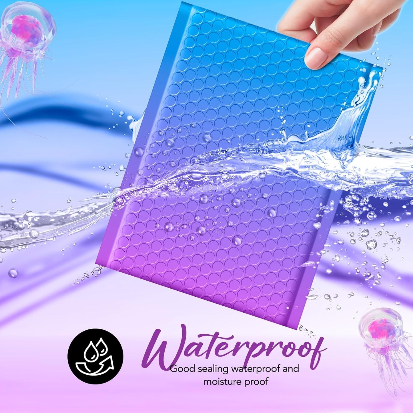 6x10 Bubble Mailer  #0 | Usable Size 6x9" | BluePurple