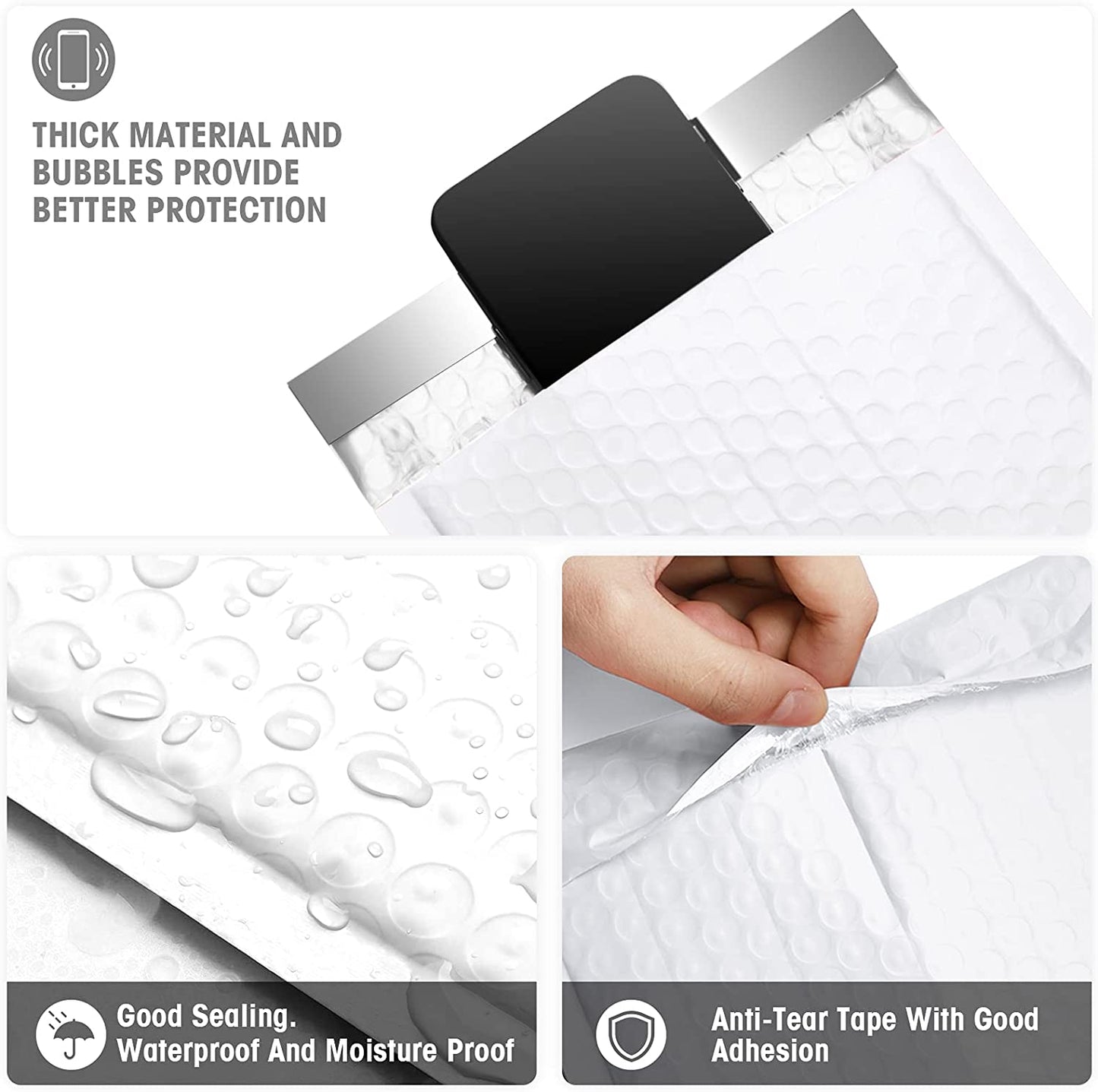 6x10 Inch Bubble Mailers  #0 | Usable Size 6x9"