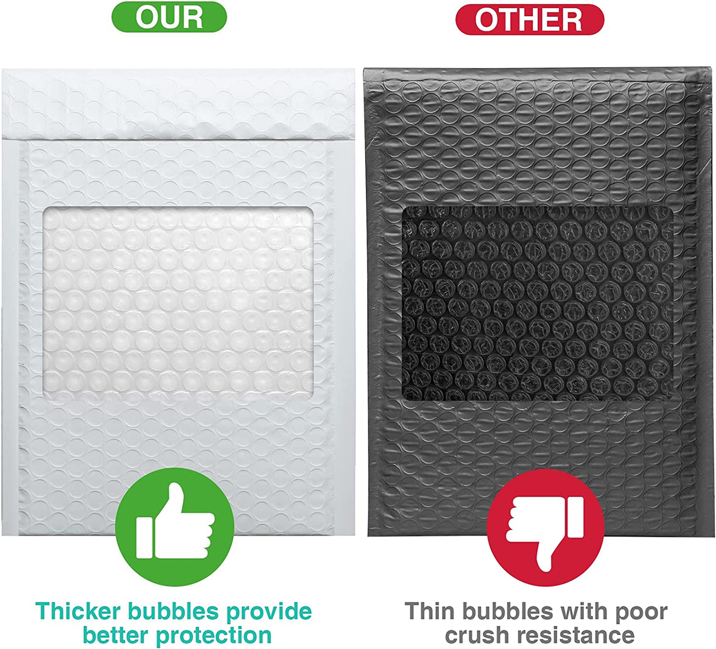 6x10 Inch Bubble Mailers  #0 | Usable Size 6x9"