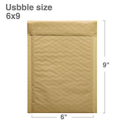 6x10  Kraft Bubble Mailer  #0 | Usable Size 6x9"| Natural