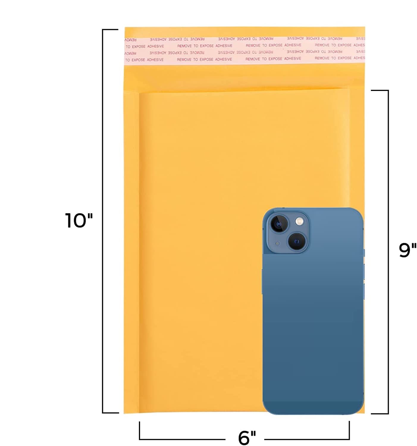 6x10  Kraft Bubble Mailers  #0 | Usable Size 6x9"