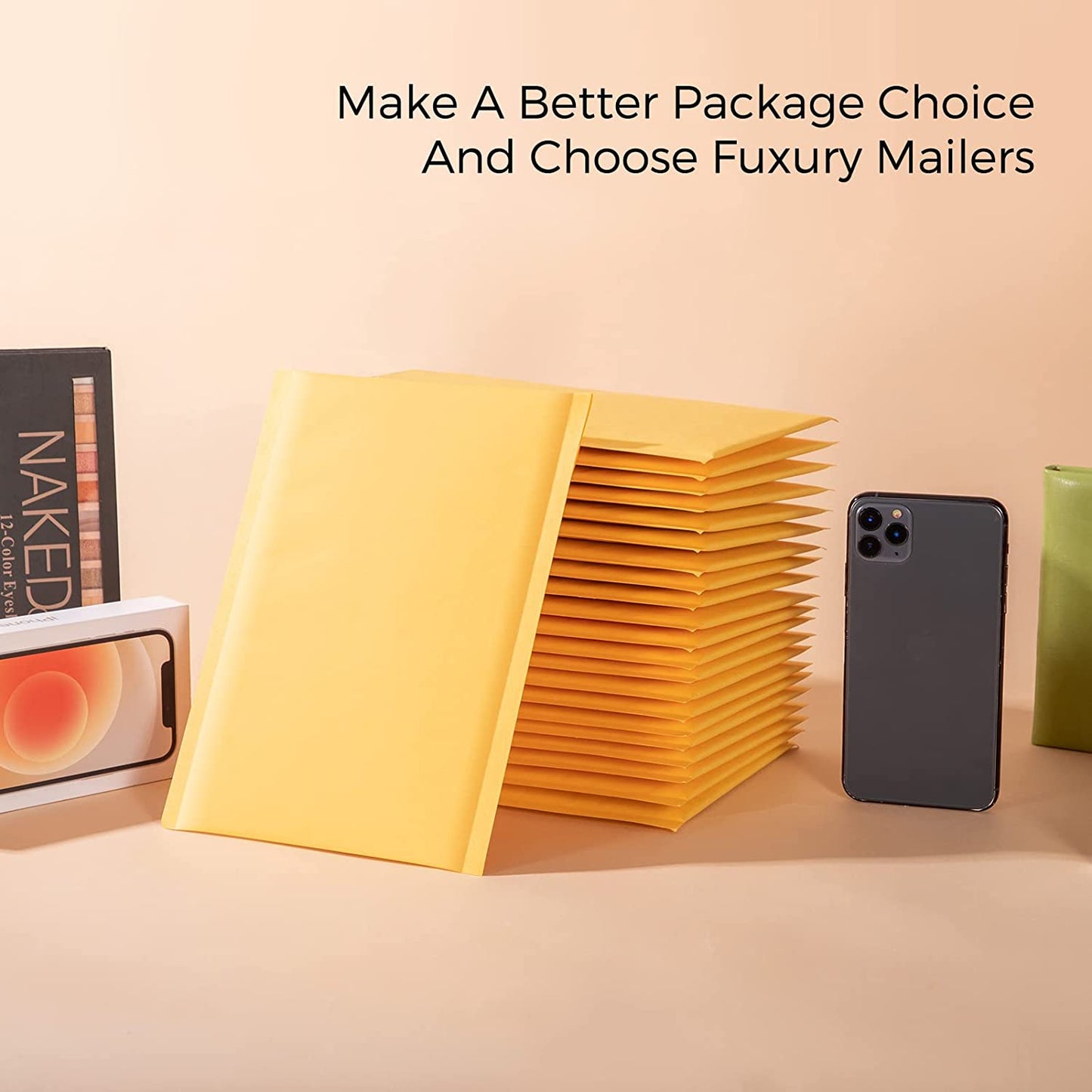 6x10  Kraft Bubble Mailers  #0 | Usable Size 6x9"