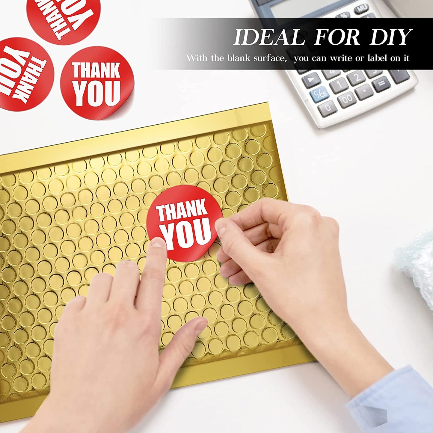 6x10 Bubble Mailer  #0 | Usable Size 6x9" | Gold