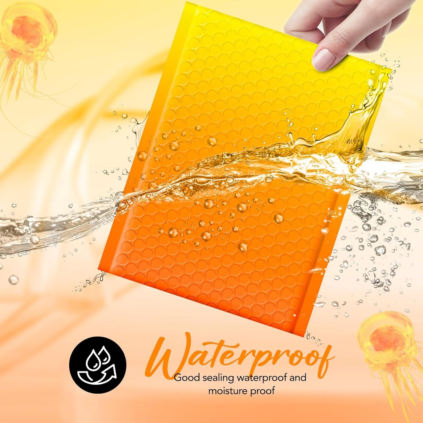 6x10 Bubble Mailer  #0 | Usable Size 6x9" | YellowOrange