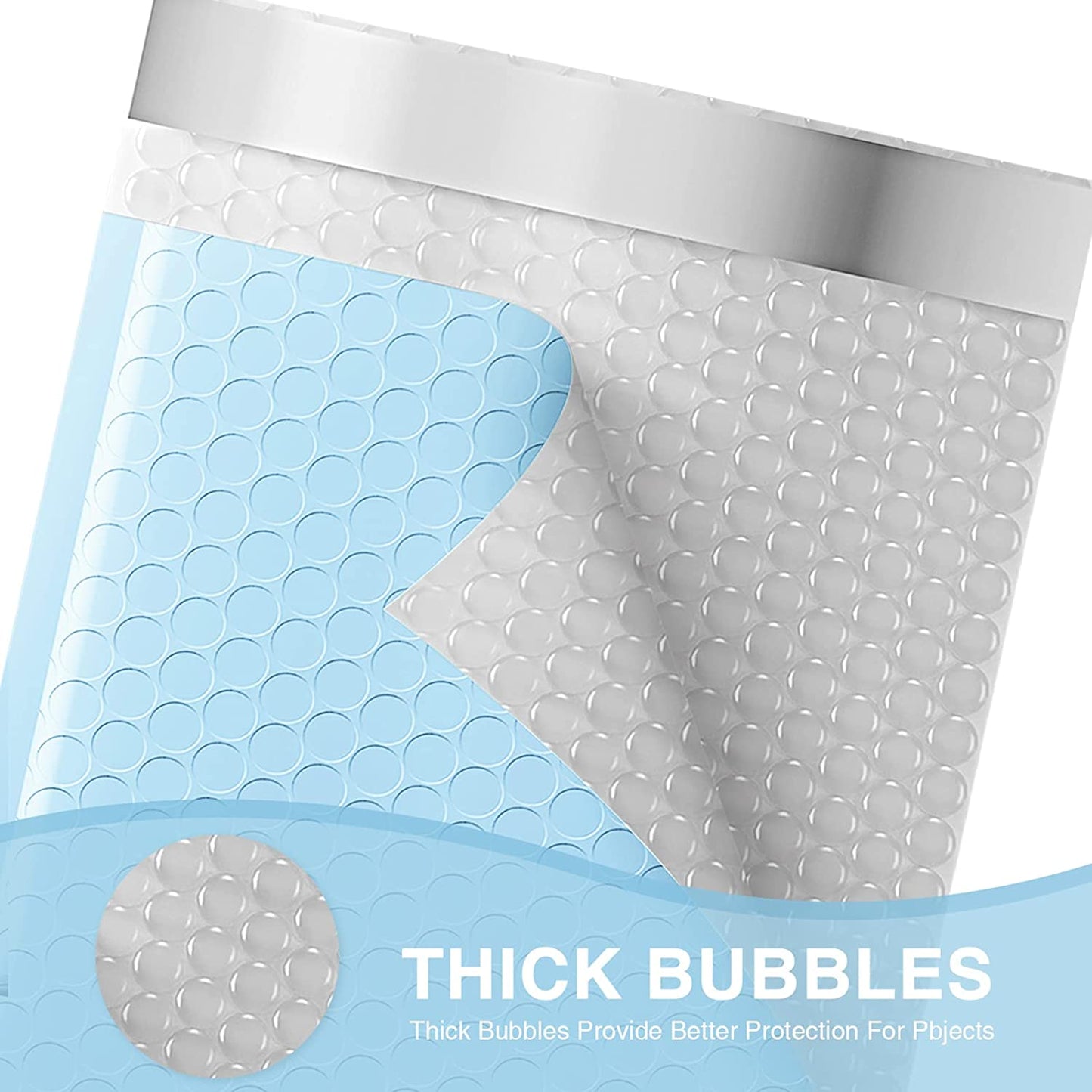 6x10 Bubble Mailer  #0 | Usable Size 6x9"| Light Blue