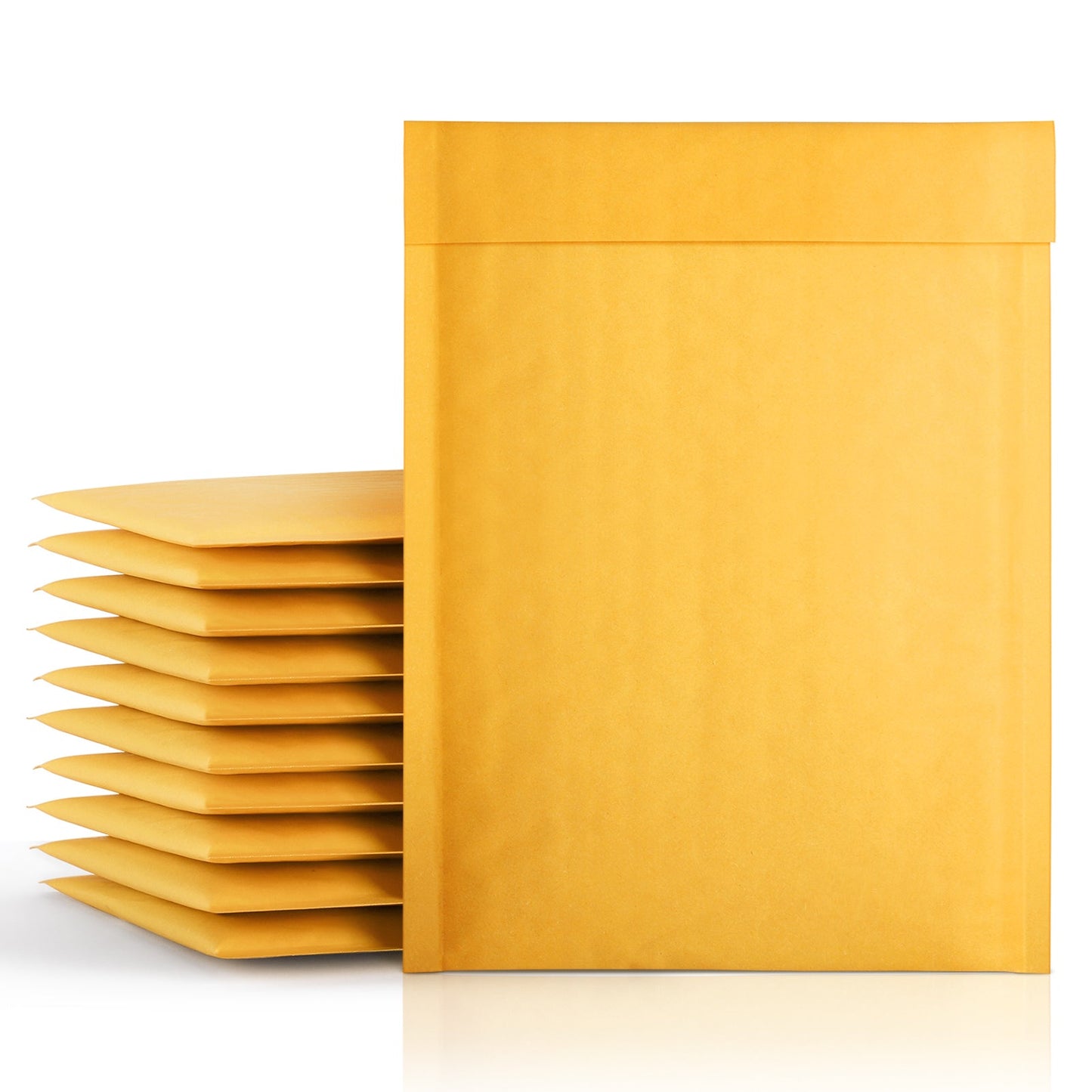 7.25x12 Kraft Bubble Mailer Padded Envelope #1 | Usable Size 7.25x11" | Yellow