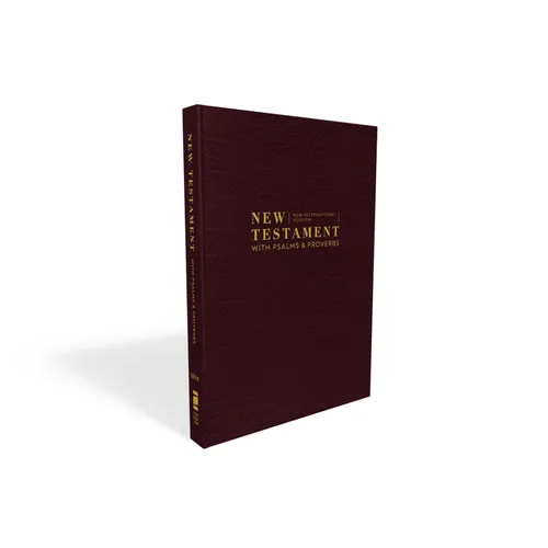 Niv, New Testament with Psalms and Proverbs, Pocket-Sized, Paperback, Burgundy, Comfort Print