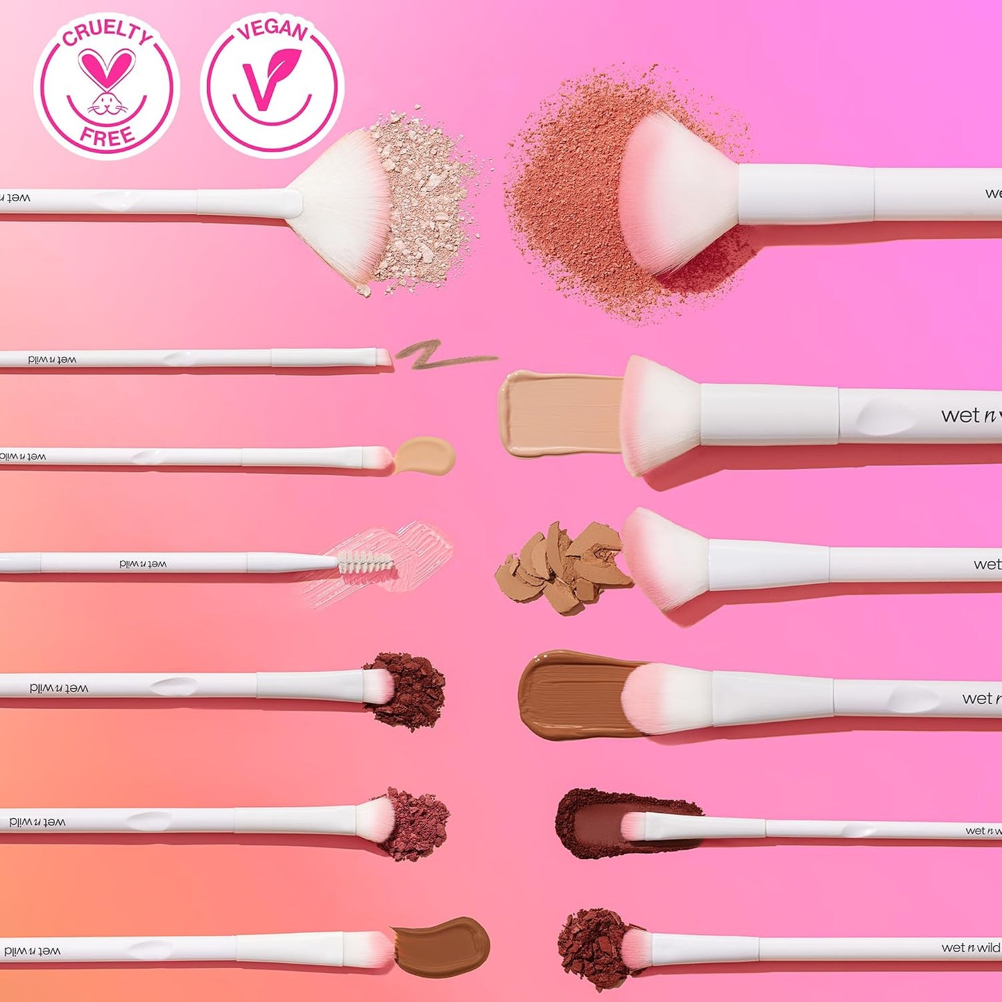 wet n wild Eyeshadow Brush, Precision Blending Application, Soft Synthetic Fibers, Ergonomic Handle for Comfortable Precision Control