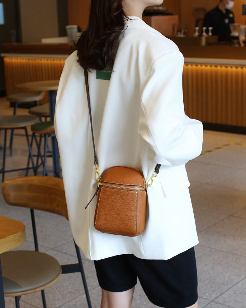 Niche Fashion Coin Purse Genuine Leather
