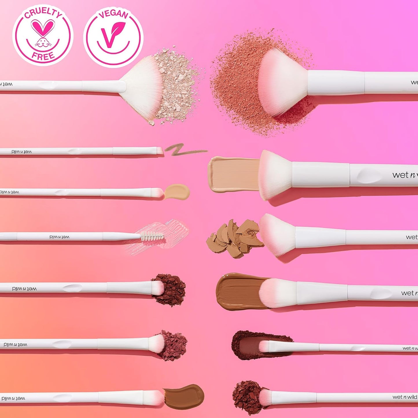 wet n wild Eyeshadow Brush, Precision Blending Application, Soft Synthetic Fibers, Ergonomic Handle for Comfortable Precision Control