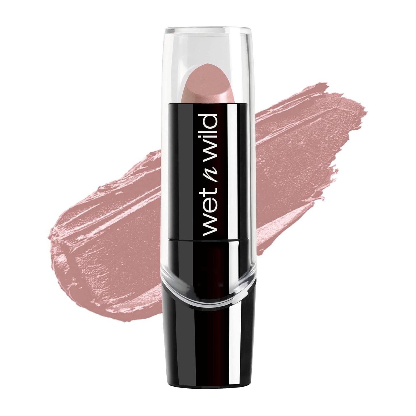 wet n wild Silk Finish Lipstick, Hydrating Rich Buildable Lip Color, Formulated with Vitamins A,E, & Macadamia for Ultimate Hydration, Cruelty-Free & Vegan - Dark Pink Frost