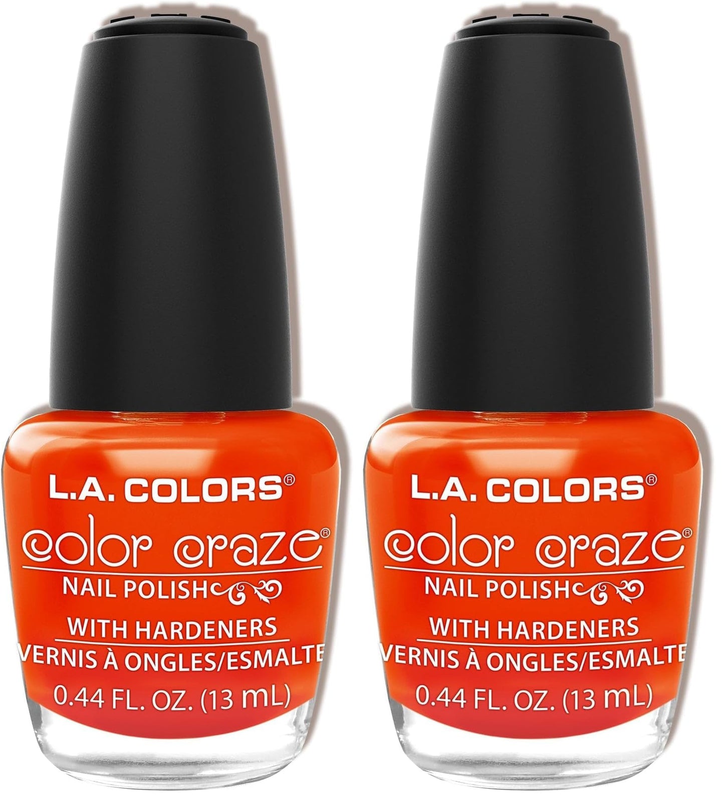 L.A. COLORS Color Craze Nail Polish, Hot Blooded CNP406