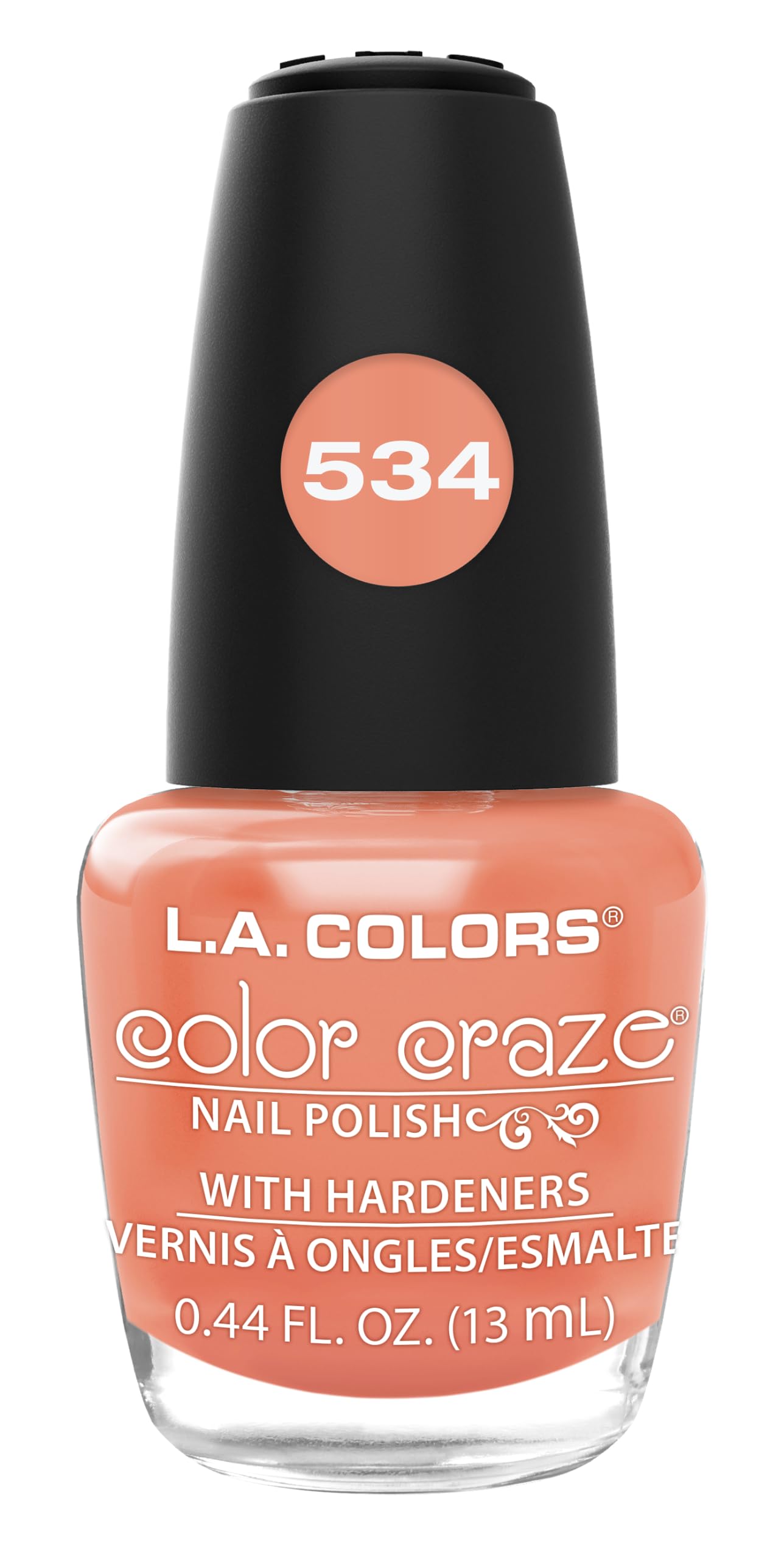 L.A. COLORS Color Craze Nail Polish, Hot Blooded CNP406