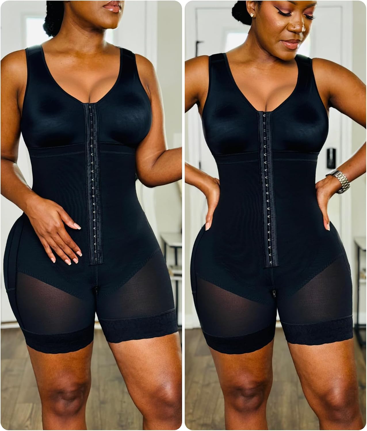 SHAPERX Women's Fajas Colombianas Tummy Control Shapewear Postpartum Full Body Shaper Butt Lifter Bodysuit