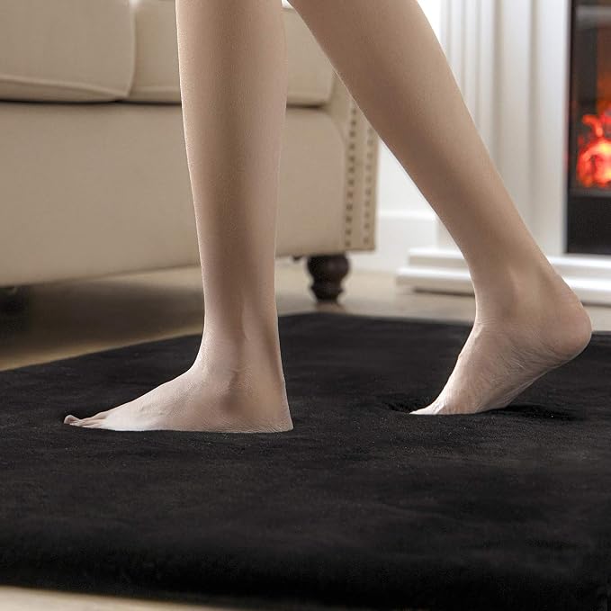 Ashler HOME DECO Ultra Soft Faux Rabbit Fur Chair Couch Cover Area Rug