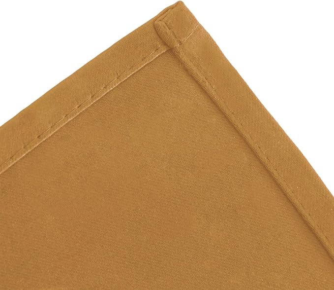Mustard Yellow Thermal Blackout Curtains/52 x 72 Inch/Set of 2 Panels Room