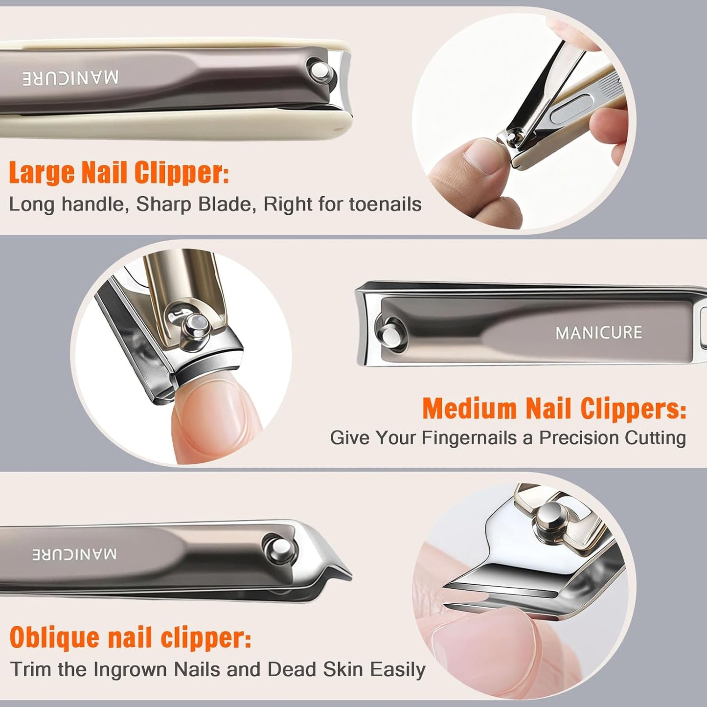 Luxury 10-in-1 Professional Manicure Set - Premium Stainless Steel Nail Clippers & Grooming Kit with Elegant Travel Case for Ultimate Hand, Foot & Facial Care (Black/Red)