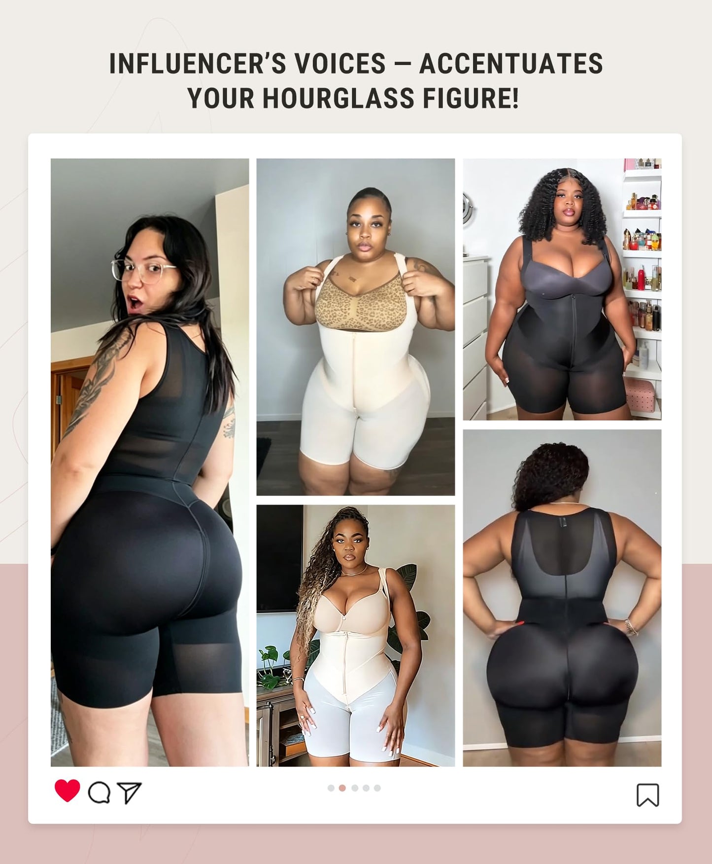 FeelinGirl Feelvibe Shapewear Tummy Control Faja Body Shaper for Women | Fajas Colombianas Moldeadoras, Plus Size, Zipper Crotch, Daily Body Sculpting, Postpartum & Post-surgery Faja