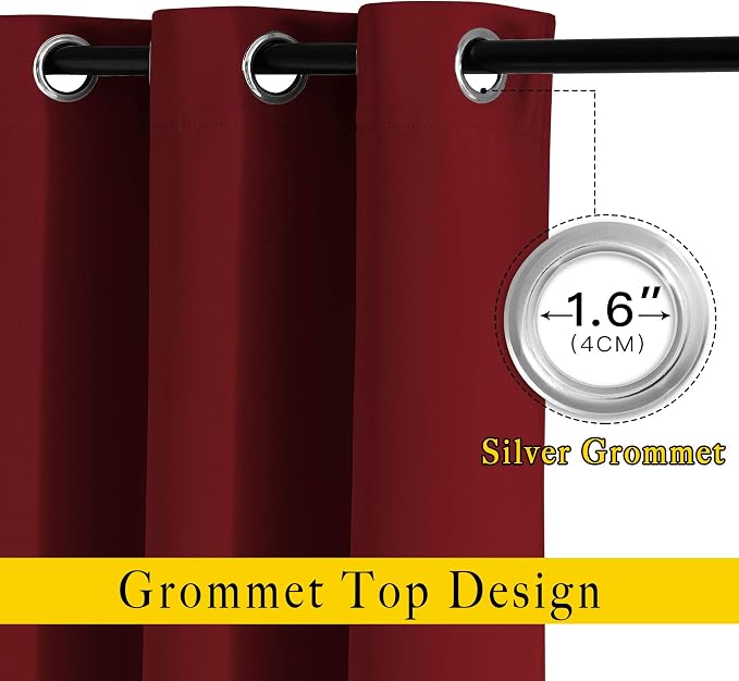 NICETOWN Blackout Curtain Panel Grommet