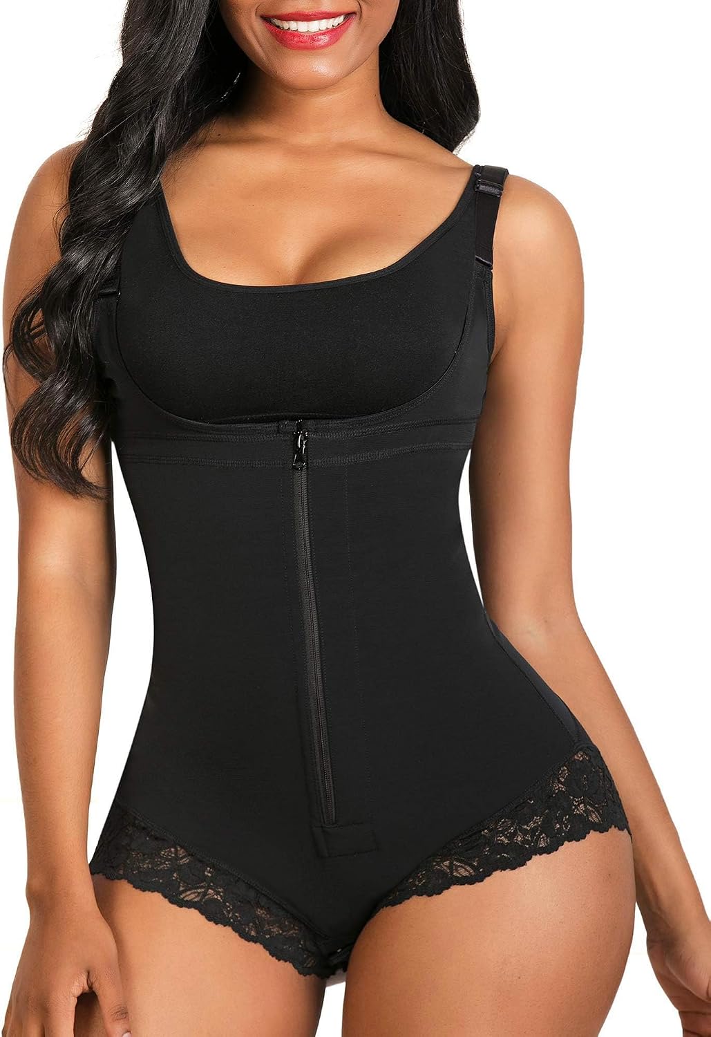 SHAPERX Women's Fajas Colombianas Shapewear Postpartum Tummy Control Body Shaper Girdles Compression Garment
