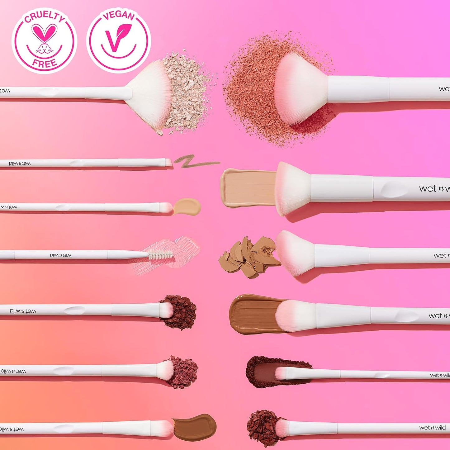 wet n wild Eyeshadow Brush, Precision Blending Application, Soft Synthetic Fibers, Ergonomic Handle for Comfortable Precision Control