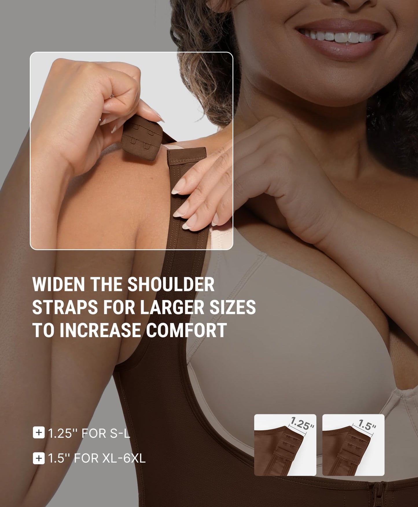 FeelinGirl Feelvibe Shapewear Tummy Control Faja Body Shaper for Women | Fajas Colombianas Moldeadoras, Plus Size, Zipper Crotch, Daily Body Sculpting, Postpartum & Post-surgery Faja
