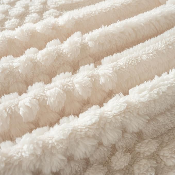 Beige Throw Blanket