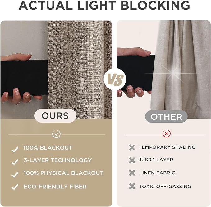 Joydeco Blackout Curtains for Bedroom