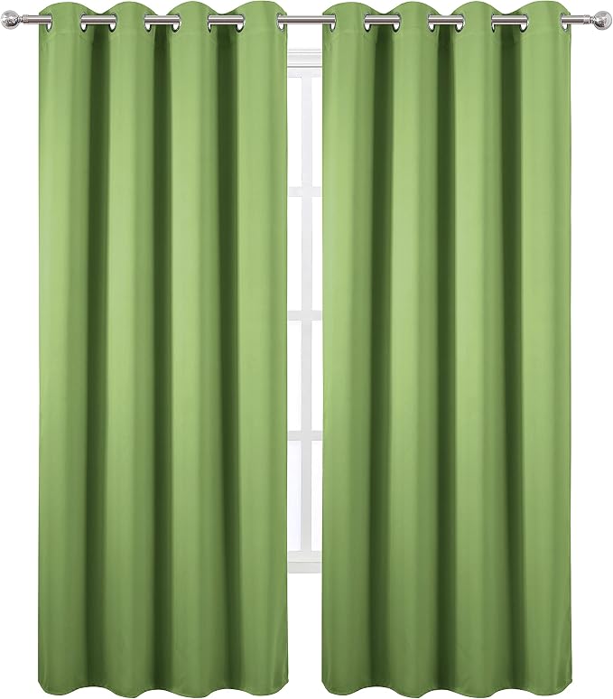 Light Green Blackout Curtains for Bedroom Room Darkening Curtains/Draperies 52