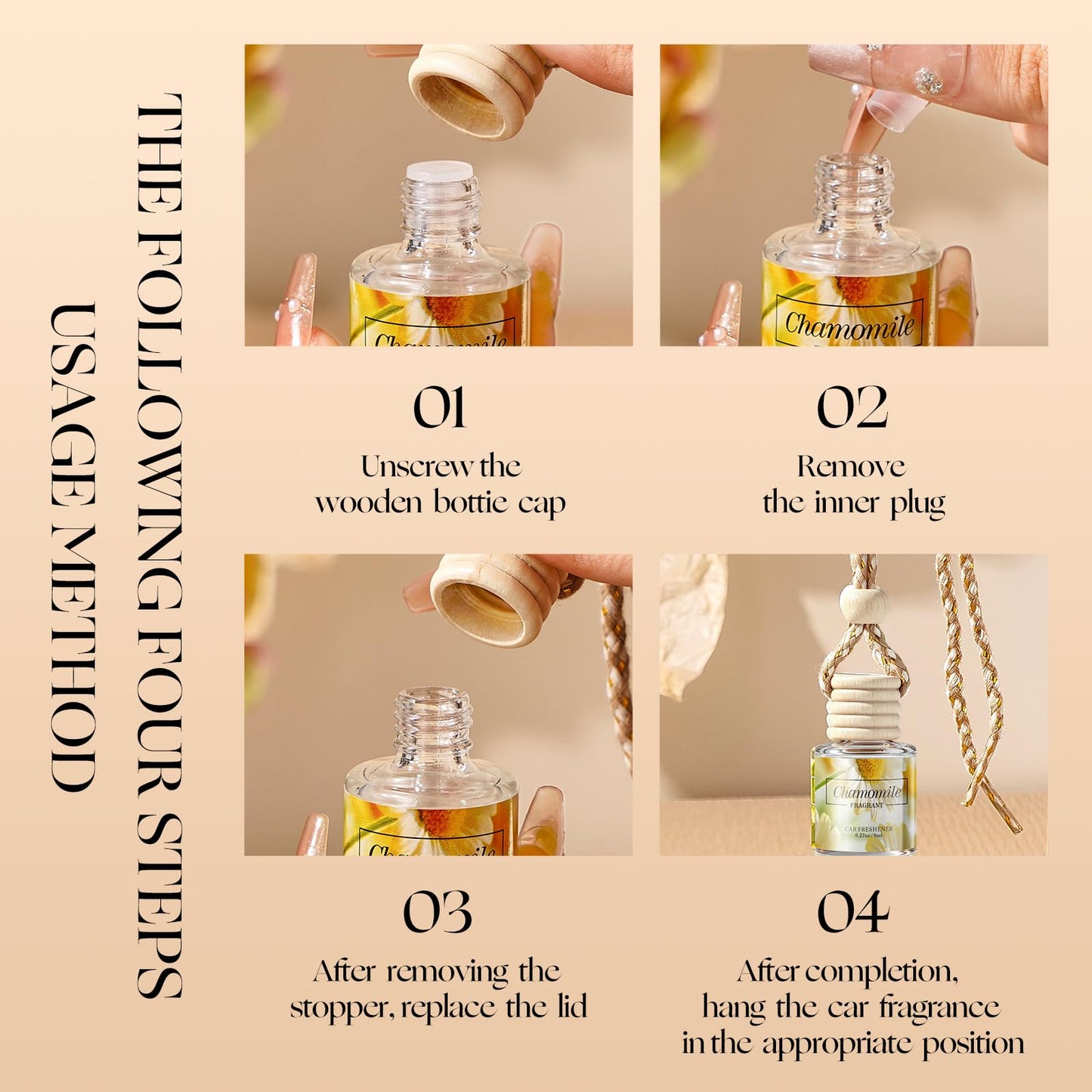 Car Air Freshener Diffuser, Hanging Car Scents Air Freshener, Car Fresheners Long Lasting, Essential Oil Diffuser, Fragrance Oil 8ml*12pcs