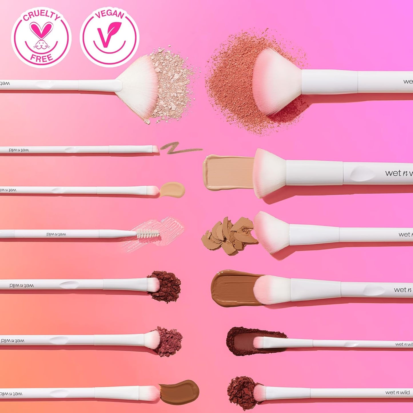 wet n wild Eyeshadow Brush, Precision Blending Application, Soft Synthetic Fibers, Ergonomic Handle for Comfortable Precision Control