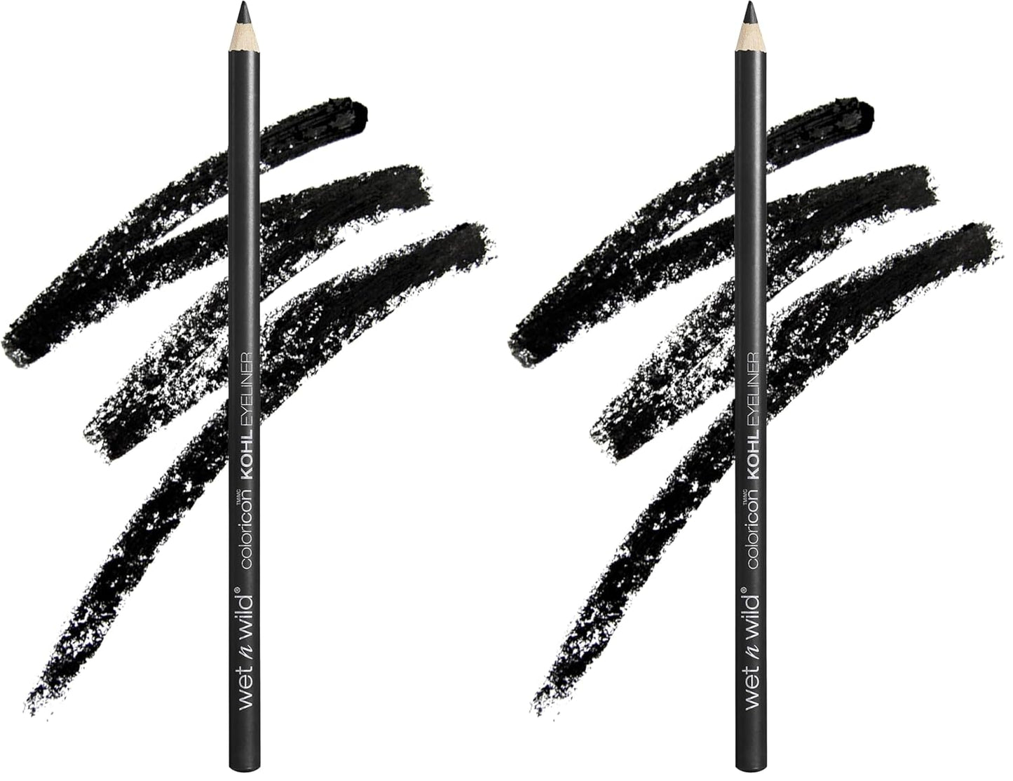 wet n wild Color Icon Kohl Eyeliner Pencil - Rich Hyper-Pigmented Color, Smooth Creamy Application, Long-Wearing Matte Finish Versatility, Cruelty-Free - Baby's Got Black