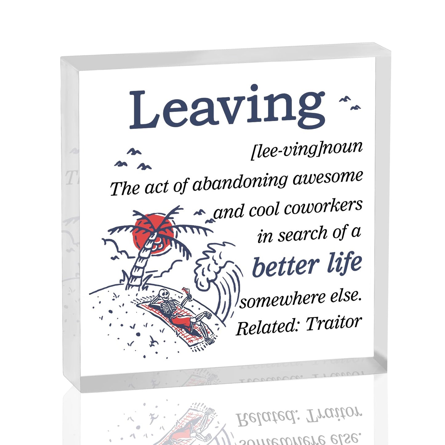 Yoxiumi Coworker Christmas Retirement Gifts Party Decorations Grey-Leaving