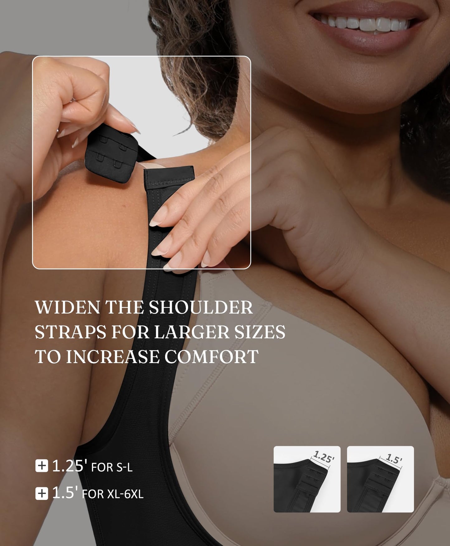FeelinGirl Feelvibe Shapewear Tummy Control Faja Body Shaper for Women | Fajas Colombianas Moldeadoras, Plus Size, Zipper Crotch, Daily Body Sculpting, Postpartum & Post-surgery Faja