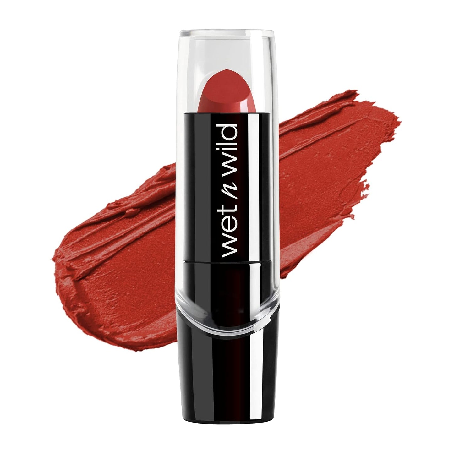 wet n wild Silk Finish Lipstick, Hydrating Rich Buildable Lip Color, Formulated with Vitamins A,E, & Macadamia for Ultimate Hydration, Cruelty-Free & Vegan - Dark Pink Frost