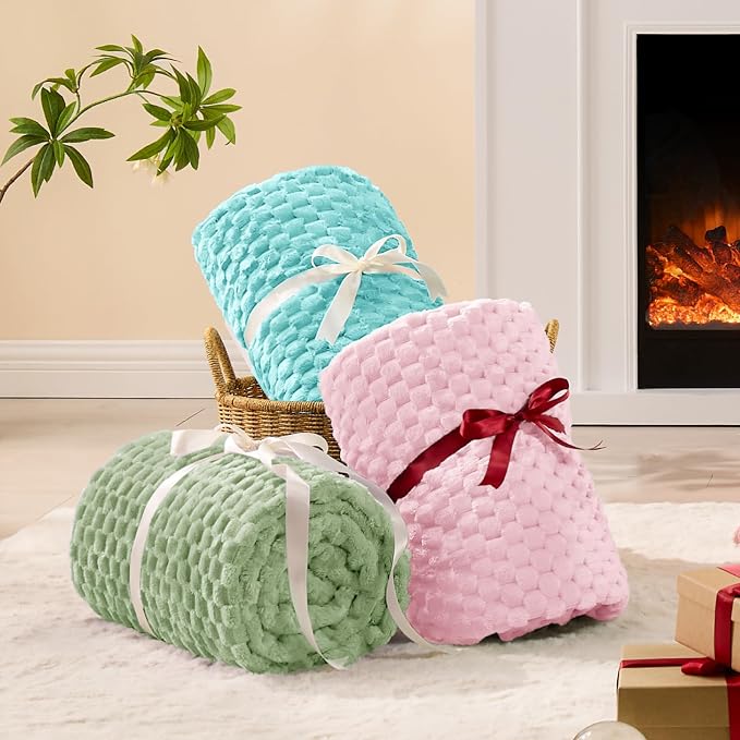 BEDELITE Aqua Throw Blanket for Couch, Soft Cozy Gifts for Women, 50 * 60 | 3D