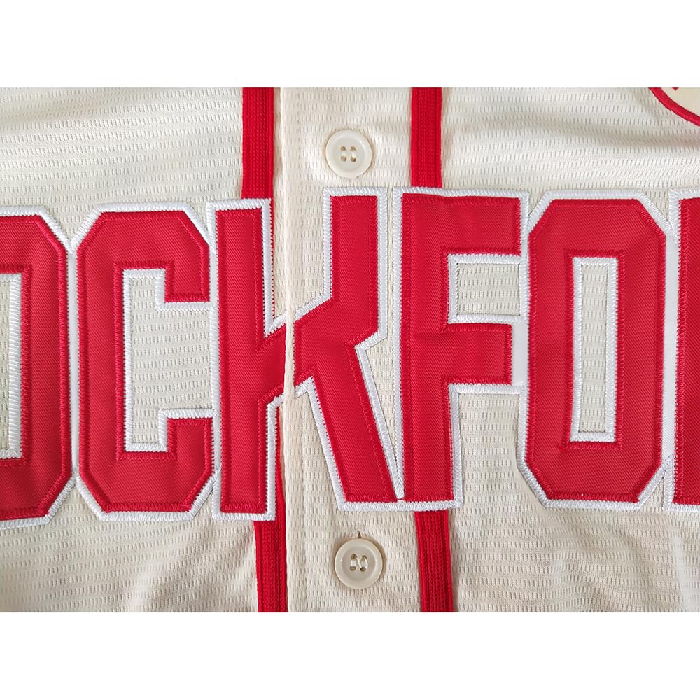Men's City Rockford #43 Baseball Jersey, Size S