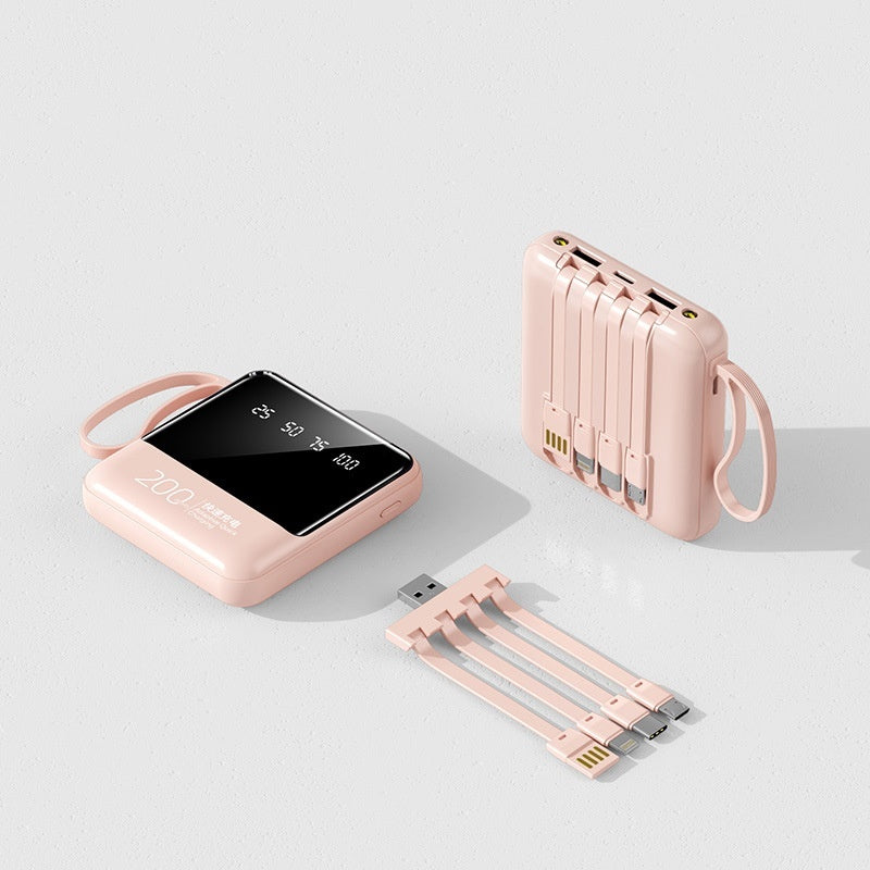 Power Bank Mini Compact Portable Mirror Fast Charging Large Capacity Mobile Power Supply