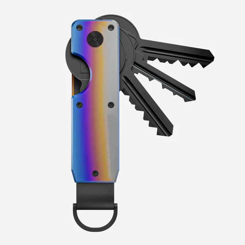 Keychain metal keychain aluminum alloy key storage keyclip
