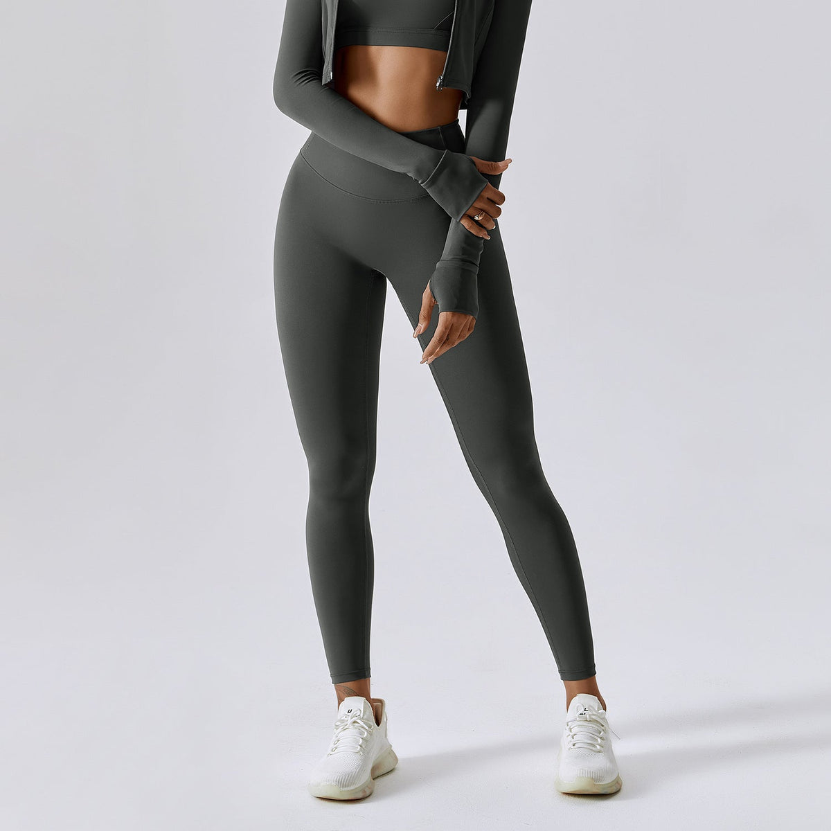 Running Cloud-Feel Quick-Dry Fitness Pants Breathable Outdoor Tight Sports Pants High-Waisted Butt-Lifting Yoga Pants For Women 8047