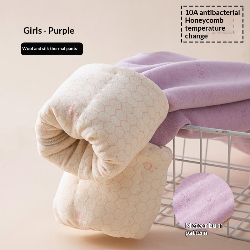 Winter Thickened Warm Keeping Pants For Children