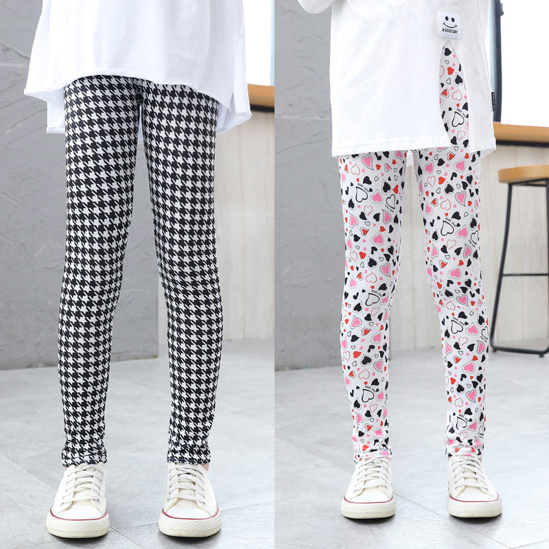 Summer Thin Stretchy Base Leggings For Children